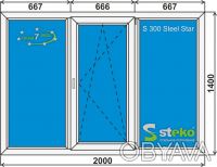 Окна металлопластиковые "STEKO":

Окна изготавливаются под размер ин. . фото 3