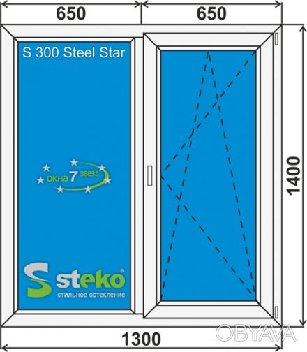 Окна металлопластиковые "STEKO":

Окна изготавливаются под размер ин. . фото 1