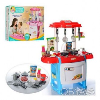 
Детская игровая кухня Kitchen Set со световыми и звуковыми эффектами создает эф. . фото 1