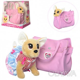 Собачка Чихуахуа Кикки "Розовая фантазия" с сумочкой - игрушка, которая станет л. . фото 1