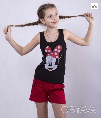 Детская летняя пижама футболка с шортами "Минни Маус" р.36-40
Летняя хлопковая п. . фото 1