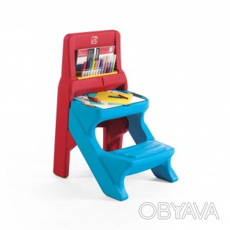 Парта с сидением и доской для творчества "ART EASEL", 84х51х61 см