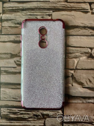 Чехол на Xiaomi Redmi 5 Plus
 чехол силиконовый с блестящей подкладкой изготовле. . фото 1