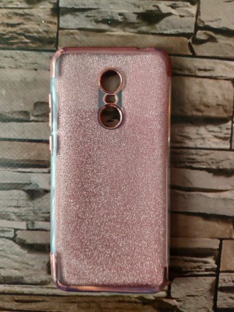 Чехол блестящий для Xiaomi Redmi 5 Plus розовый ободок. Днепр. фото 1 Чехол блестящий для Xiaomi Redmi 5 Plus розовый ободок. Днепр. фото 1