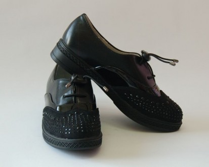 Туфли Башили арт.8110-3 black Верх – искусственная кожа (замш + лак). Внутри – н. . фото 5