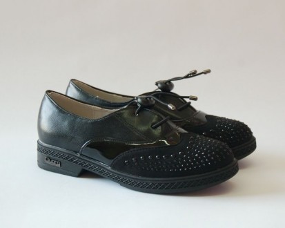 Туфли Башили арт.8110-3 black Верх – искусственная кожа (замш + лак). Внутри – н. . фото 3