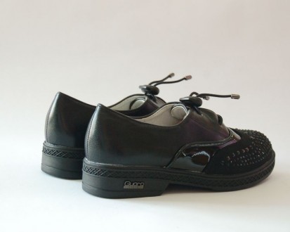 Туфли Башили арт.8110-3 black Верх – искусственная кожа (замш + лак). Внутри – н. . фото 7