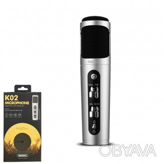 
Микрофон Remax Singsong K RMK-K02 (RMK-K02)
Remax Microphone K02 - мини микрофо. . фото 1