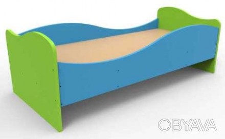 Кровать одноярусная "Волна" предназначена для детских развивающих центров, детса. . фото 1