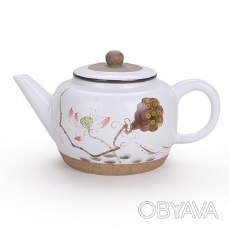 Чайник из керамики очень удобный, аккуратный, стильный и простой в использовании. . фото 1