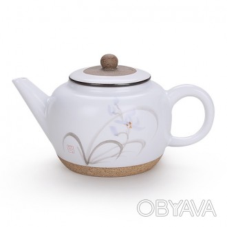 Чайник из керамики очень удобный, аккуратный, стильный и простой в использовании. . фото 1