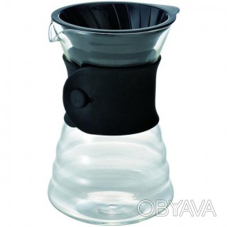 С помощью дриппер-кофеварки Hario V60 Drip Decanter, процесс заваривания кофе пр. . фото 1