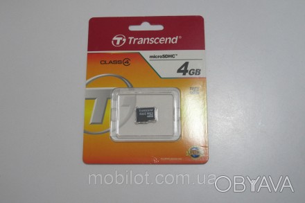 
Карта памяти Transcend 4 GB microSDHC (NA-1372) 
Флешка microSD Class 4 - произ. . фото 1