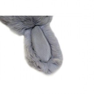 Кролик-брелок Rex Fendi сделан из натурального меха. Он очень пушистый и мягкий,. . фото 3