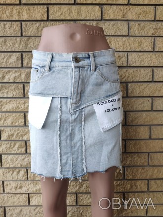 Юбка женская джинсовая коттоновая MISS, Турция, 100% коттон.
Доступные размеры L. . фото 1