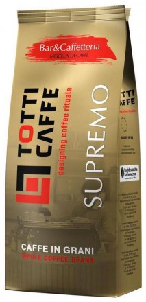 Кофе в зернах Totti Caffe Supremo 1кг. Польша (Тотти золотой). Київ. фото 1 Кофе в зернах Totti Caffe Supremo 1кг. Польша (Тотти золотой). Київ. фото 1