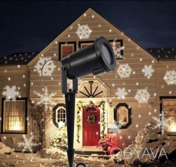 
 
Светодиодный Проектор снежинки для деревьев и зданий 
светодиодный уличный пр. . фото 1