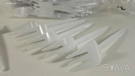 Вилка одноразовая пластиковая Вид одноразовой посуды: Вилка столовая одноразовая. . фото 1