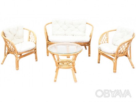 Набор ротанговой мебели BAHAMA Красный
	Комплект из ротанга BAHAMA изготовлен из. . фото 1