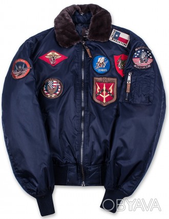 Для створення льотної куртки Top Gun B-15 Flight Bomber Jacket with Patches за о. . фото 1