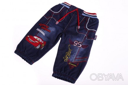 Джинсы с тачкой Теплые (зимние) джинсы на махровой подкладке.
Верх - 100% хлопок. . фото 1