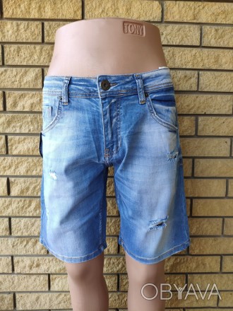 Бриджи мужские джинсовые стрейчевые GECO, Турция, 98% коттон, 2%эластан.
Модные . . фото 1
