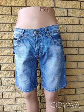 Бриджи мужские джинсовые стрейчевые GECO, Турция, 98% коттон, 2%эластан.
Модные . . фото 1