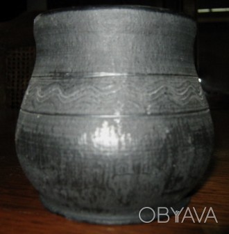 Керамическая чашка, черного цвета.. . фото 1