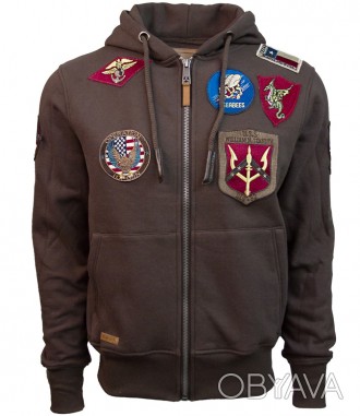 Дуже зручна, стильна та якісна толстовка Top Gun Men's zip up hoodie with p. . фото 1