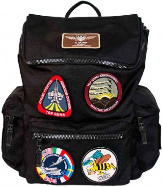 Рюкзак Top Gun backpack with patches (чорний). Львов. фото 1 Рюкзак Top Gun backpack with patches (чорний). Львов. фото 1