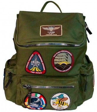 Рюкзак Top Gun backpack with patches (оливковий). Львов. фото 1 Рюкзак Top Gun backpack with patches (оливковий). Львов. фото 1