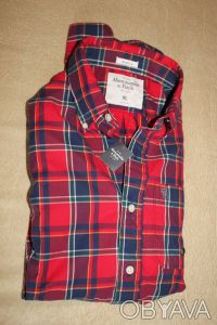 Мужская классическая рубашка Abercrombie & Fitch размер XL (европейский разм. . фото 6