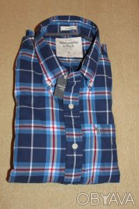 Мужская классическая рубашка Abercrombie & Fitch размер L (европейский разме. . фото 4