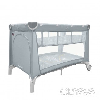 Манеж кроватка для малышей переносная CARRELLO Piccolo+ Ash Grey