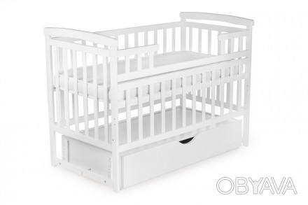 
Кроватка трансформер детская для новорожденных DeSon "Дитячий Сон" с ящиком, бе. . фото 1