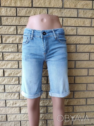 Бриджи женские стрейчевые джинсовые FORGINA, Турция, 97% коттон, 3% эластан.
Дос. . фото 1