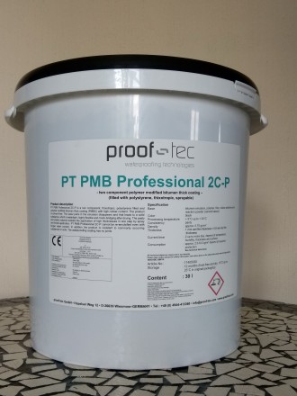 PT PMB Professional 1C-P 
1-о компонентное битумное гидроизоляционное покрытие . . фото 3