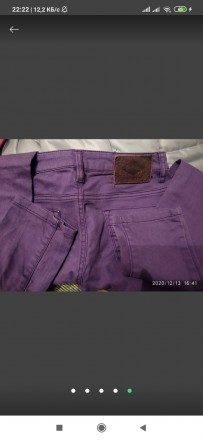 Фиолетовые узкие джинсы в отличном состоянии длина 96 см, 27 размер. . фото 4