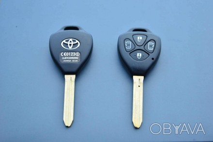 Корпус для автоключа Toyota (Тойота) 4 - кнопки, лезвие TOY43. . фото 1