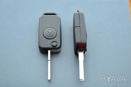 Выкидной ключ для MERCEDES W202, W210, C-class (Мерседес) корпус 1 - кнопка, лез. . фото 1