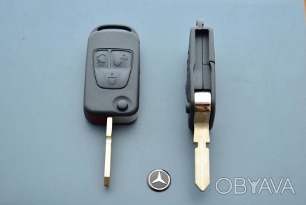 Корпус выкидного ключа для MERCEDES W140, S-class (Мерседес), 3 кнопки, лезвие H. . фото 1