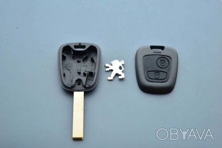 Корпус автоключа для PEUGEOT (Пежо) 307, 2 - кнопки, лезвие HU83T. . фото 1