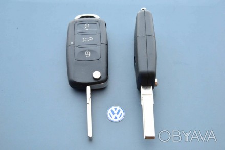 Корпус выкидного авто ключа для VOLKSWAGEN Passat, Caddy, Jetta, Golf (Фольксваг. . фото 1