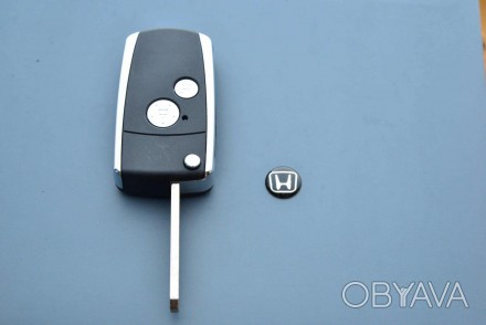 Корпус ключ выкидной для переделки Honda (Хонда) 2 кнопки. . фото 1