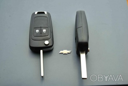 Корпус выкидного ключа для Chevrolet Cruze, Orlando (Шевролет Круз,Орландо) 2-кн. . фото 1