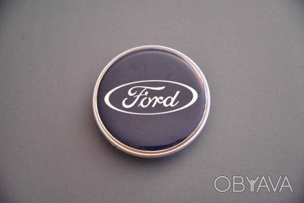 Колпачок заглушка в литой диск на диск ФОРД Ford 60/50/9 AC-908-5288 синий - сер. . фото 1