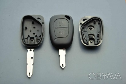 Корпус ключа для Nissan Primastar (Ниссан Примастар) 2 - кнопки, лезвие NE73. . фото 1