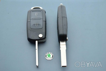 Корпус выкидного автоключа для SKODA (шкода) 2 - кнопки. . фото 1