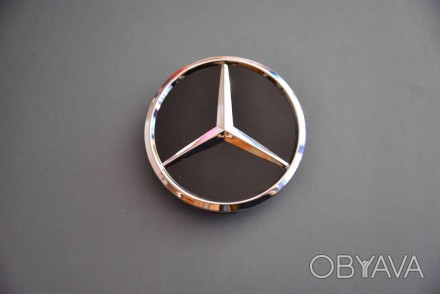 Колпачки заглушки на литые диски в диски Mercedes Мерседес (60/56/10) черный. . фото 1