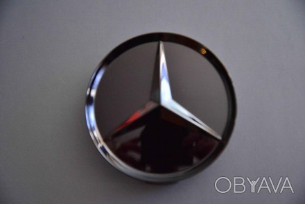 Колпачки заглушки на литые диски в диски Мерседес Mercedes (75/70/16) черный гля. . фото 1